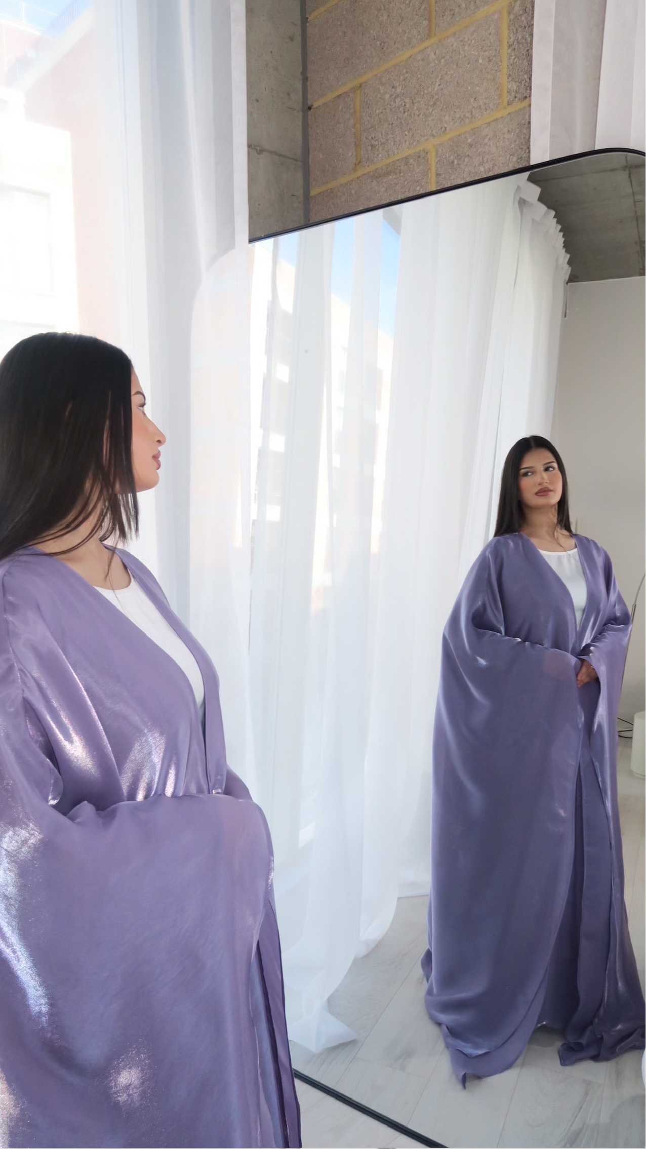 Ayana Cloud Abaya β Twilight Plum